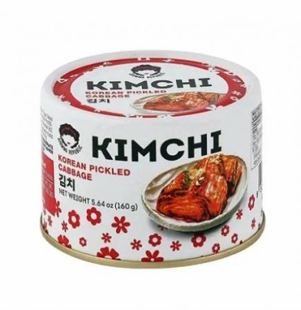 AJJUMA Republic Canned kimchi cabbage Капуста кимчи консервированная 160г